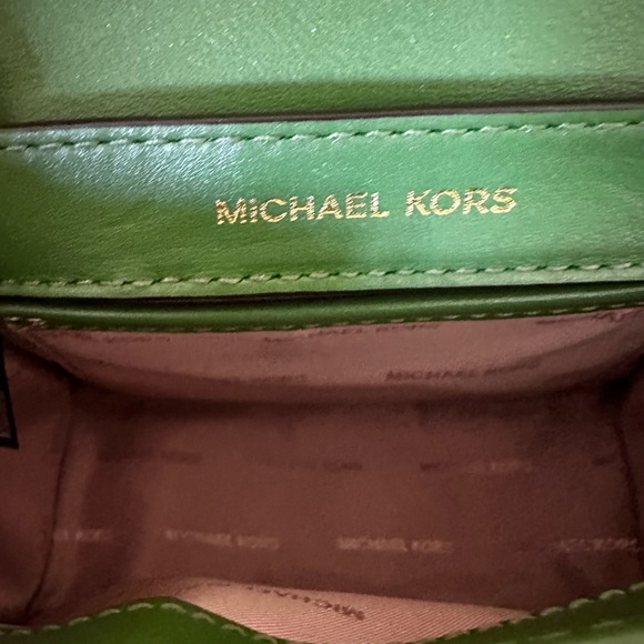 Michael Kors Mini Whitney Leather Satchel - True Green - Picture 2 of 3